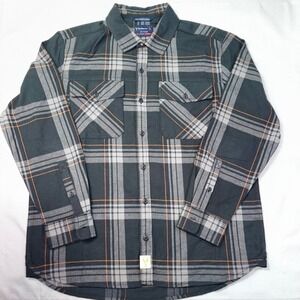 Badlands OPS Flannel Plaid Shirt Jacket Men's Large Button Up Long Sleeve
